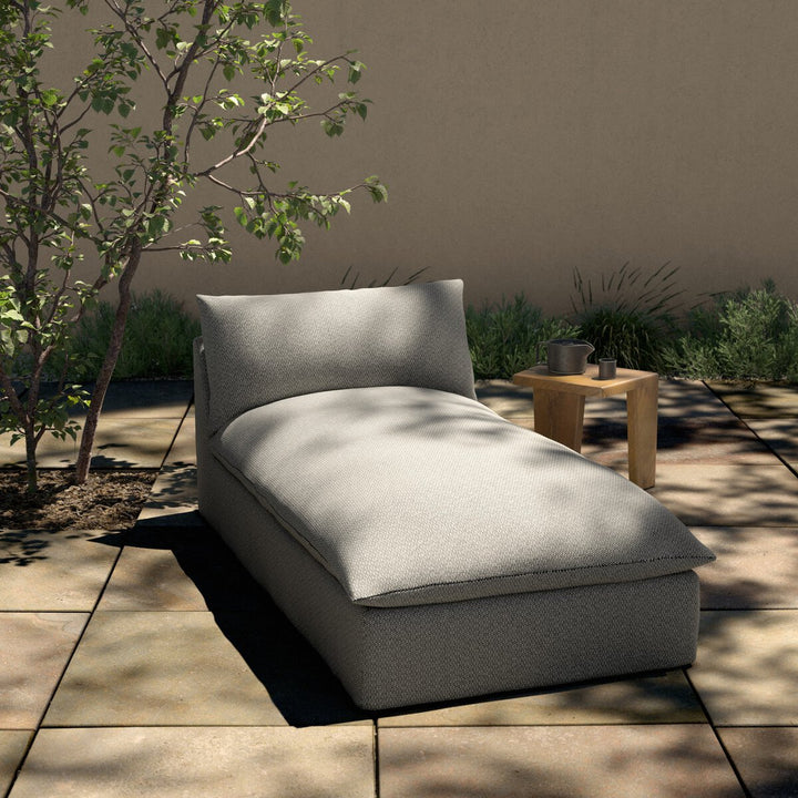 Build Your Own: Cole Outdoor Sectional - Faye Ash - Chaise Piece