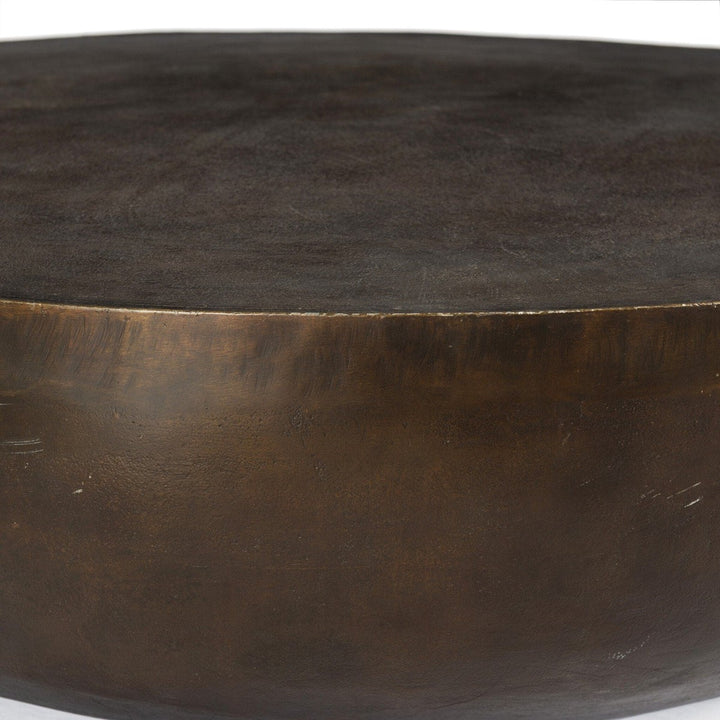 Thyme Outdoor Round Coffee Table - Antique Rust