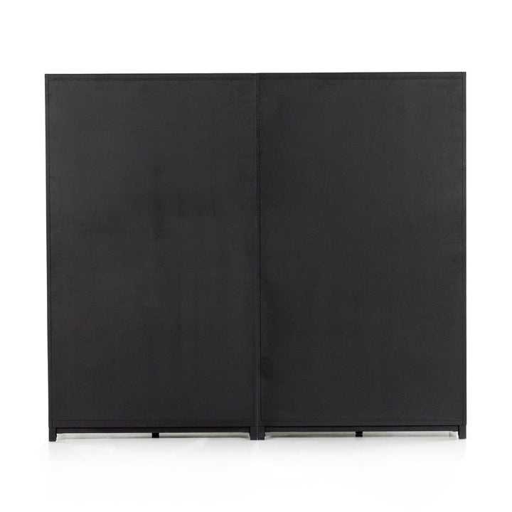 Evelyn Double Cabinet - Drifted Matte Black