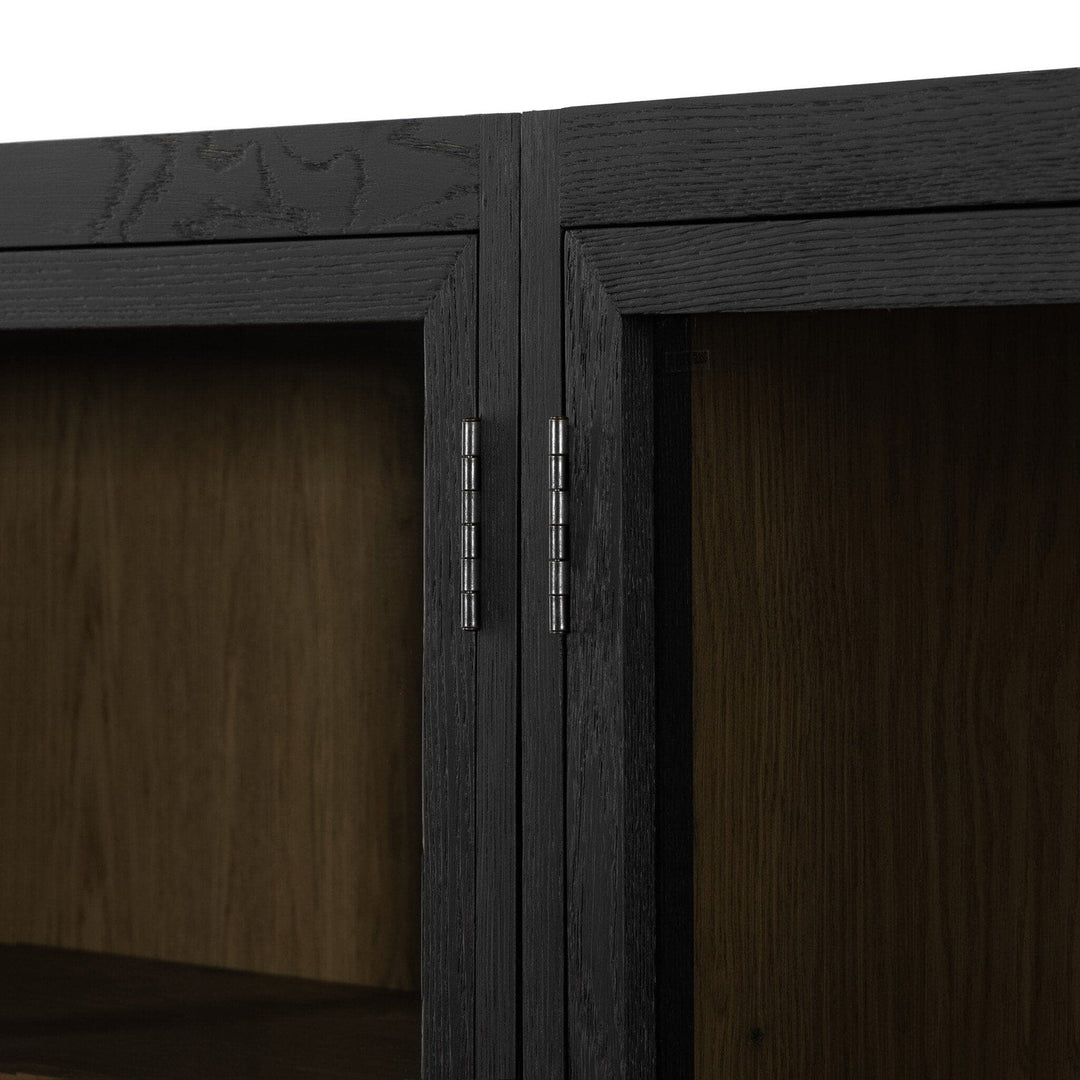 Evelyn Double Cabinet - Drifted Matte Black