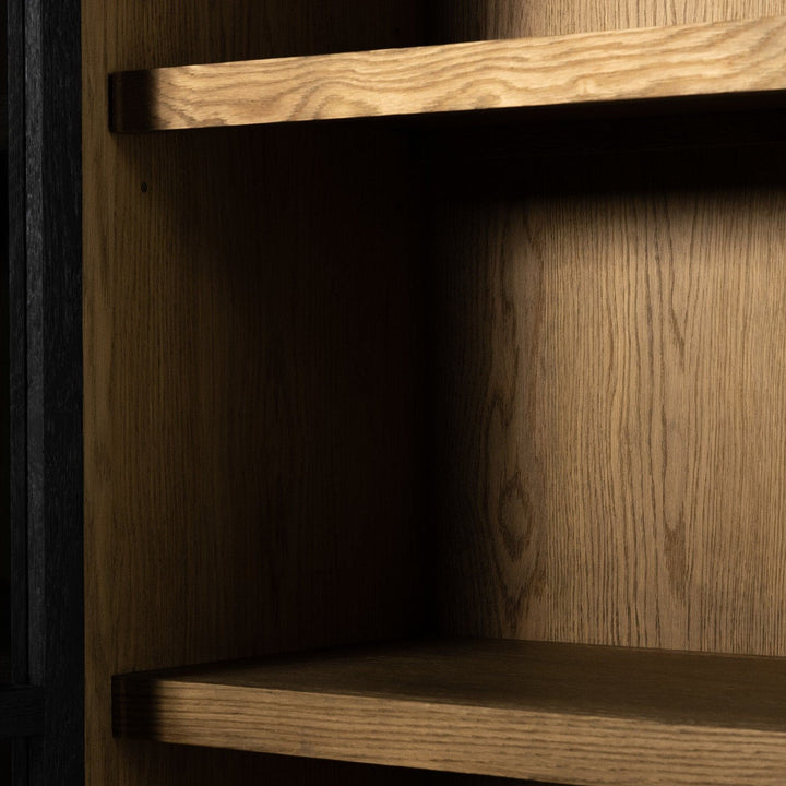 Evelyn Double Cabinet - Drifted Matte Black