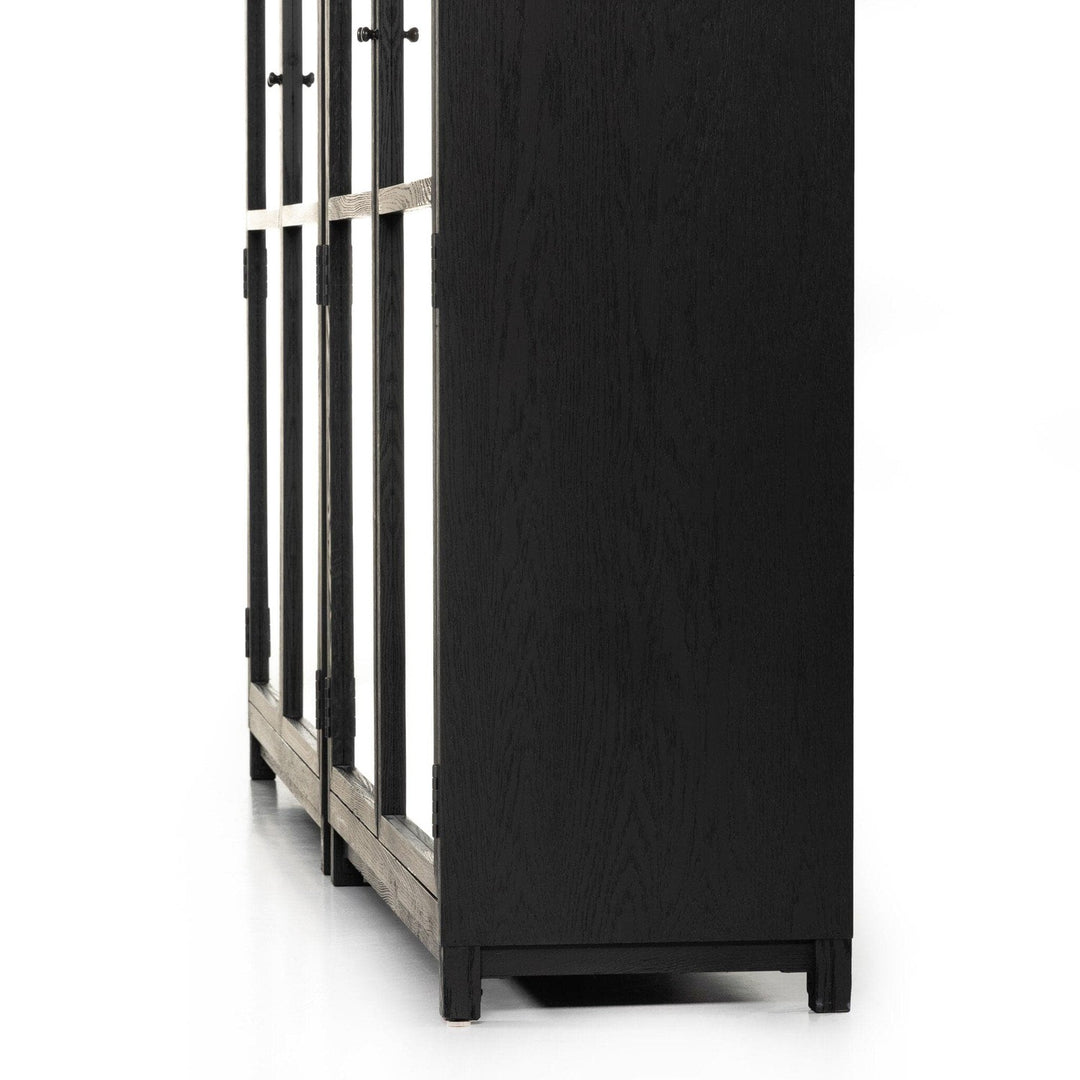 Evelyn Double Cabinet - Drifted Matte Black