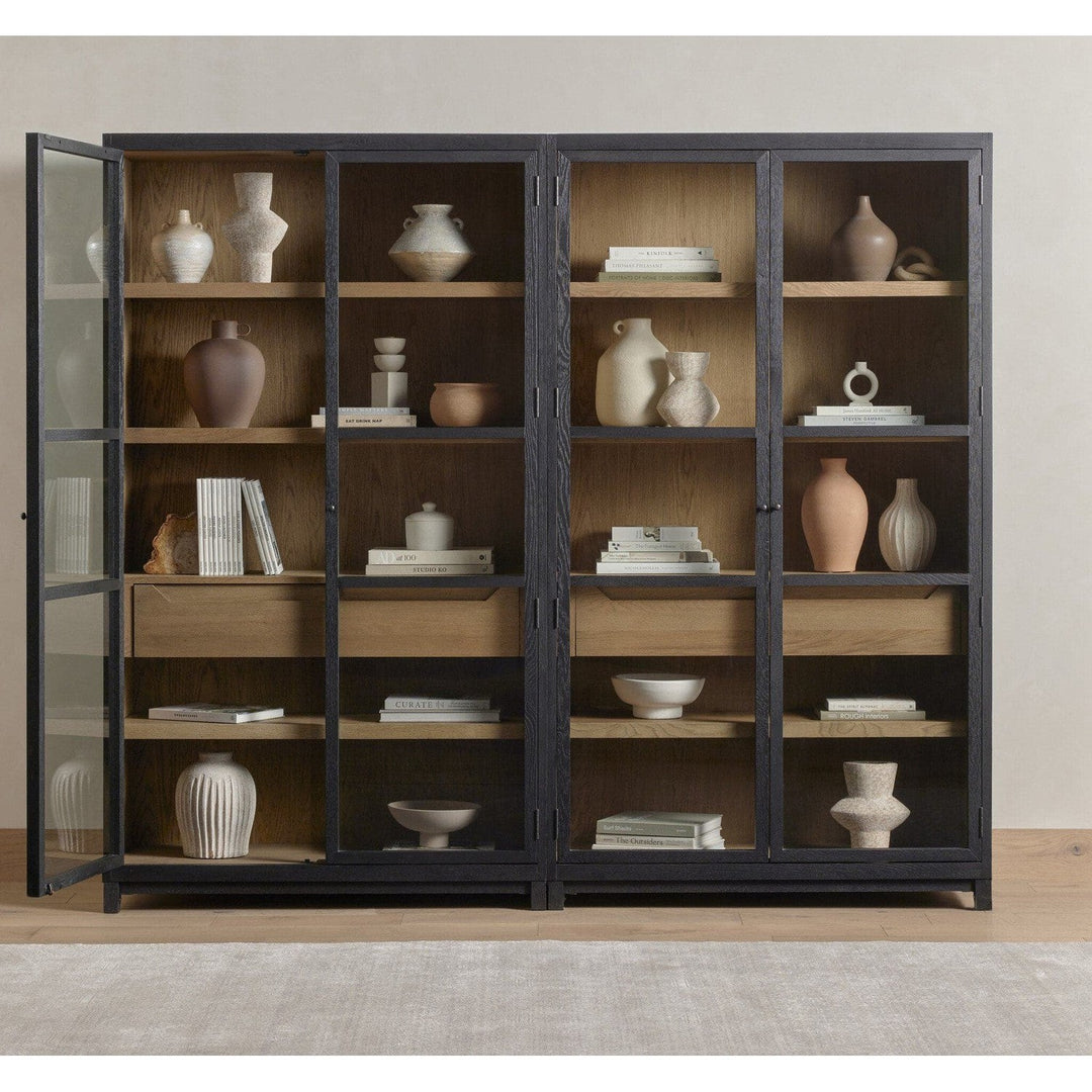 Evelyn Double Cabinet - Drifted Matte Black