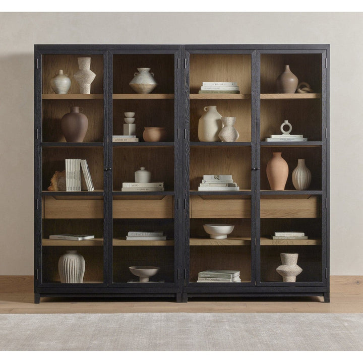 Evelyn Double Cabinet - Drifted Matte Black