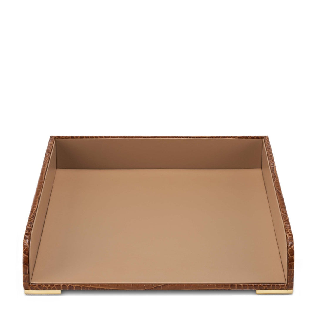 Classic Croc Leather Paper Tray - image 3