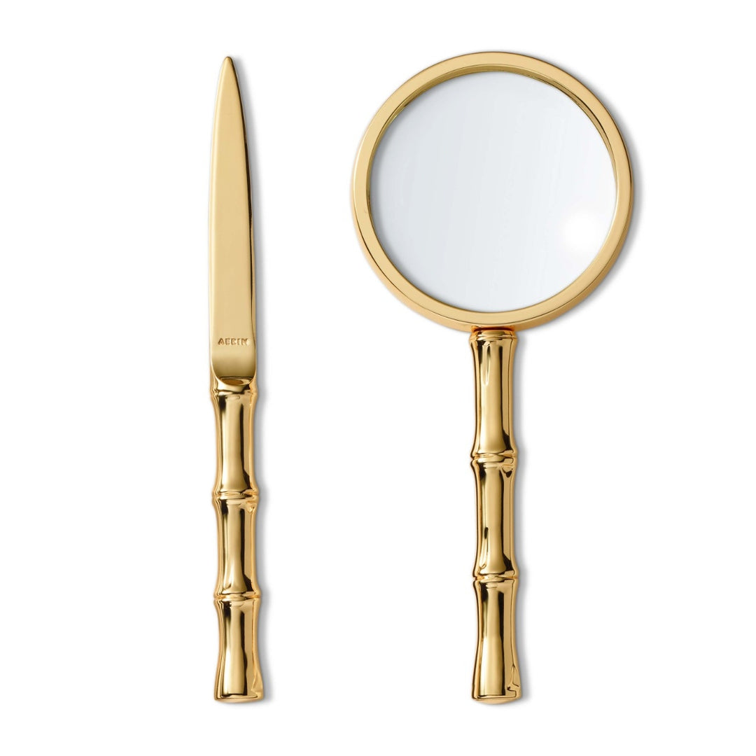 Ava Bamboo Magnifying Glass And Letter Opener
