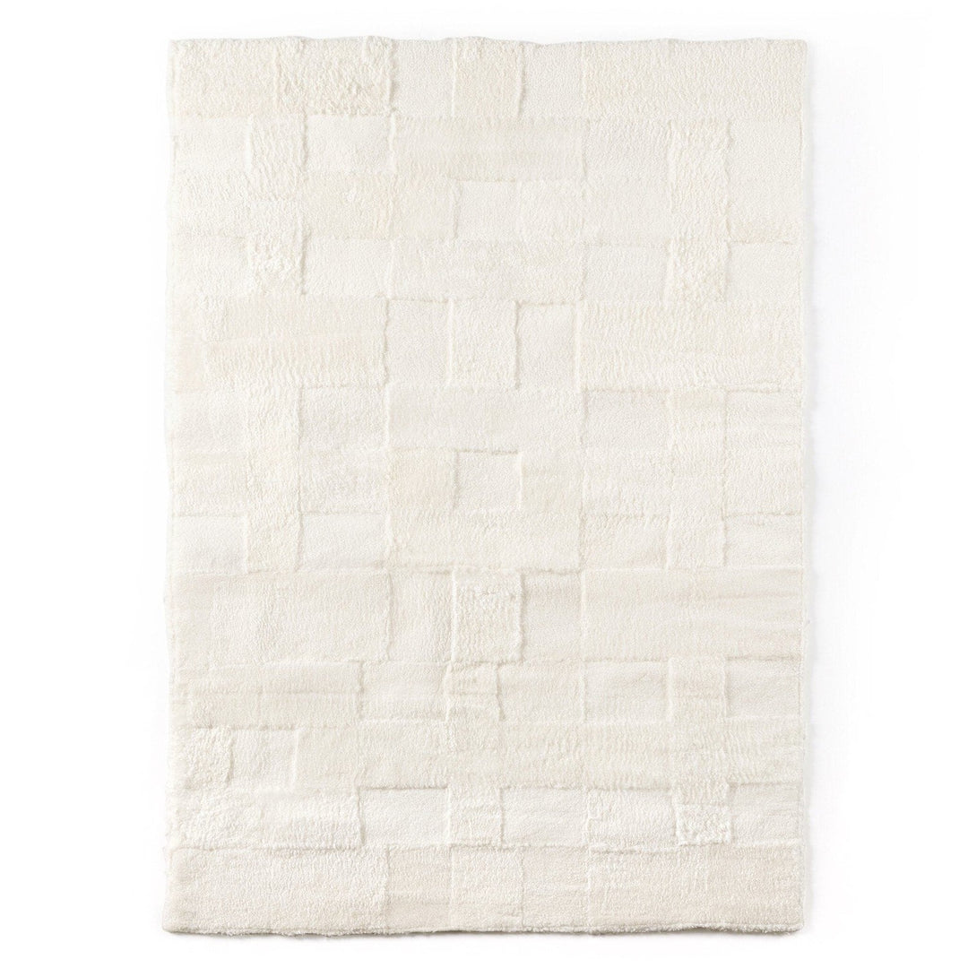 Quilted Shearling Rug - Cream Shorn Sheepskin