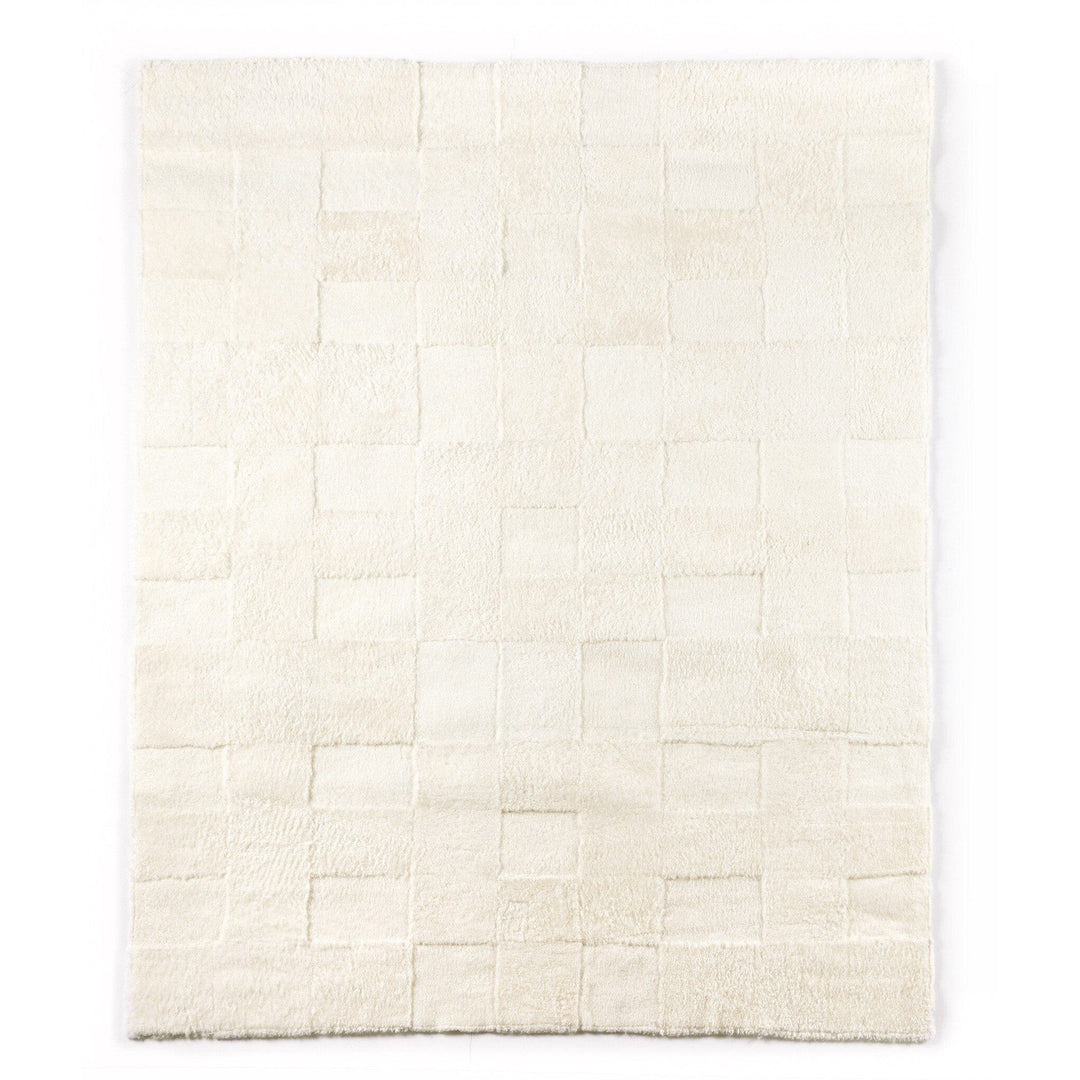 Quilted Shearling Rug - Cream Shorn Sheepskin