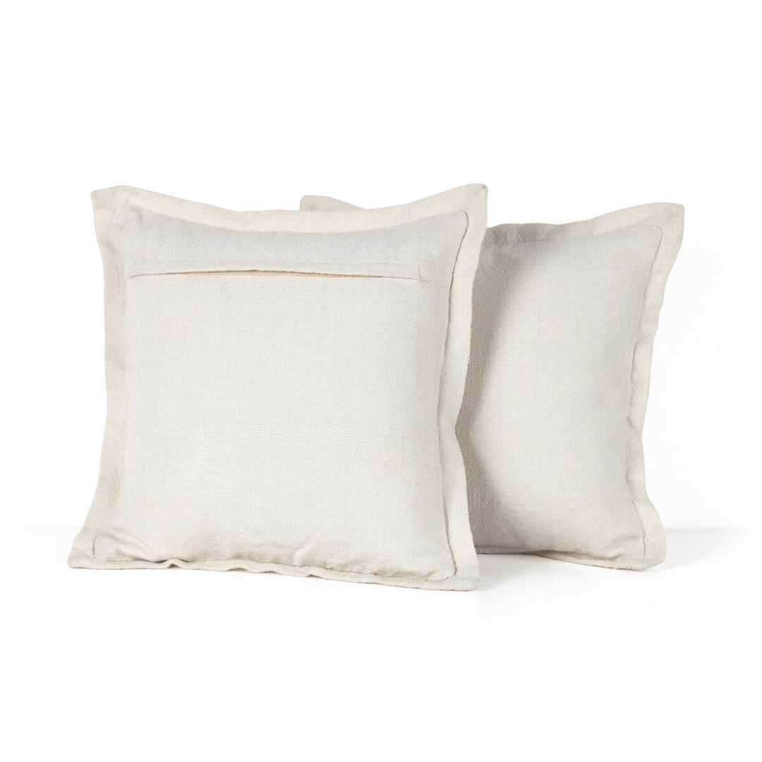 Sierra Outdoor Pillow - Coconut Faux Linen - Cover Only