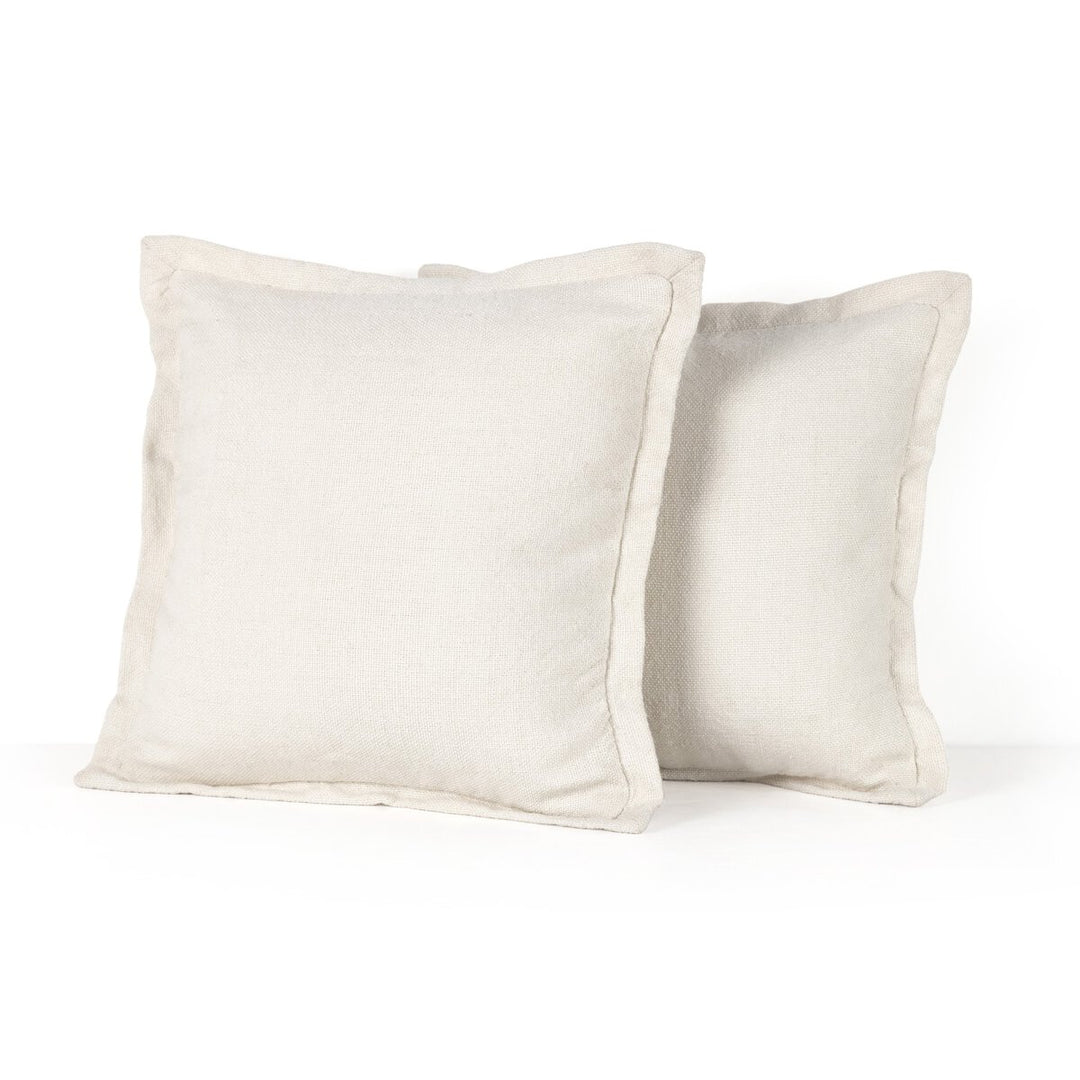 Sierra Outdoor Pillow - Coconut Faux Linen - Cover Only