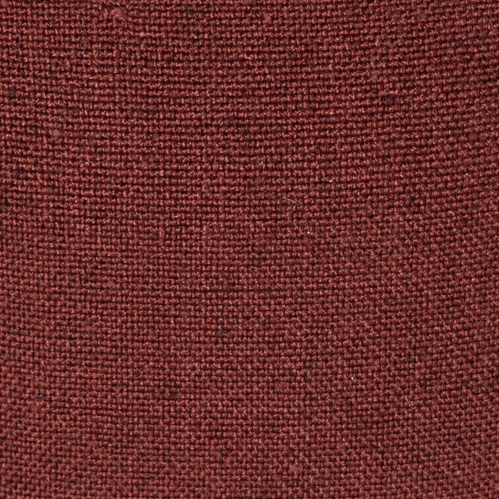 Sierra Outdoor Pillow - Dark Ruby Faux Linen - Cover Only