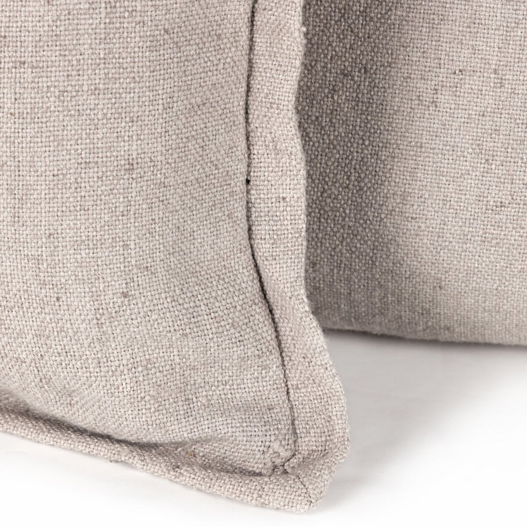 Sierra Outdoor Pillow - Dove Taupe Faux Linen - Cover Only