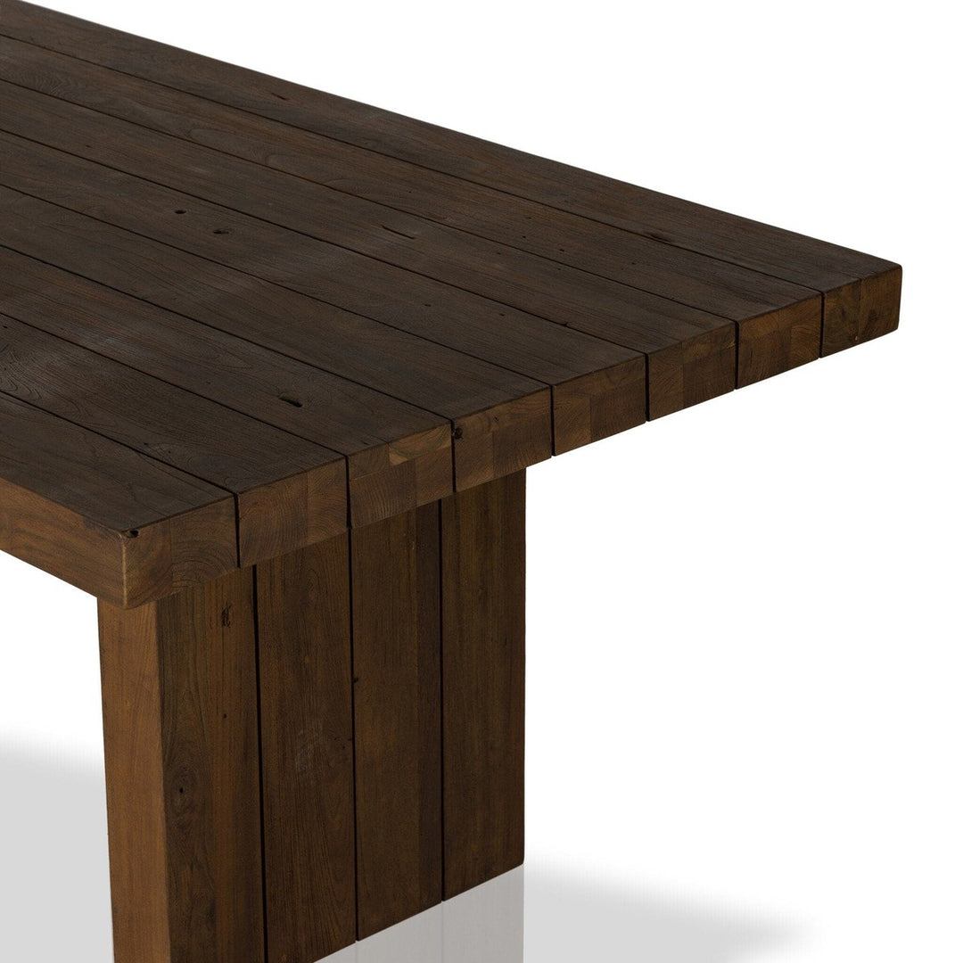 Elwood Outdoor Dining Table - Stained Heritage Brown-FSC