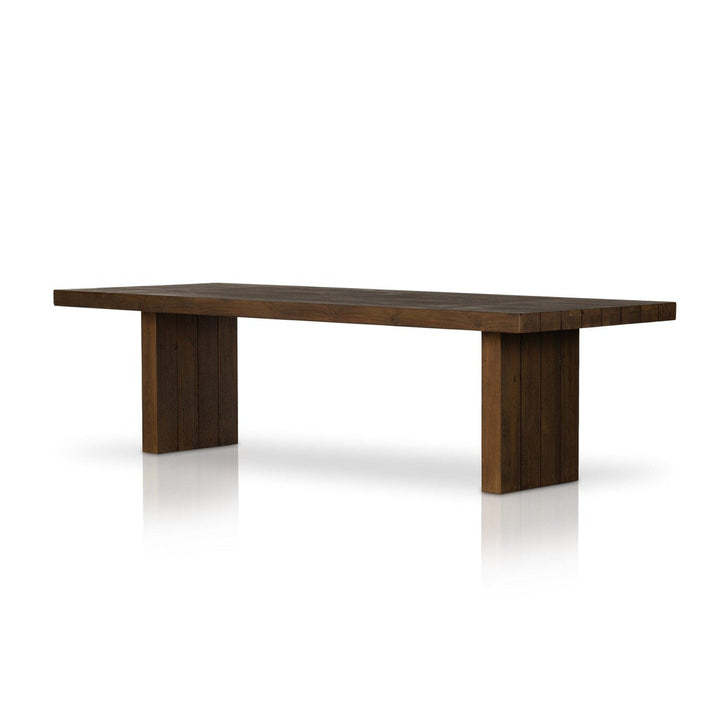 Elwood Outdoor Dining Table - Stained Heritage Brown-FSC