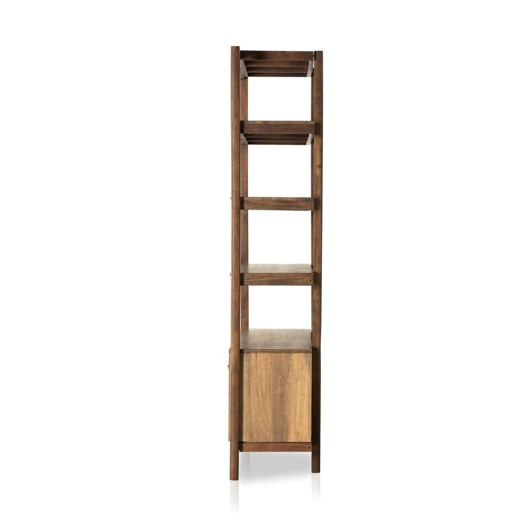 Remi Wide Bookcase - Toasted Acacia