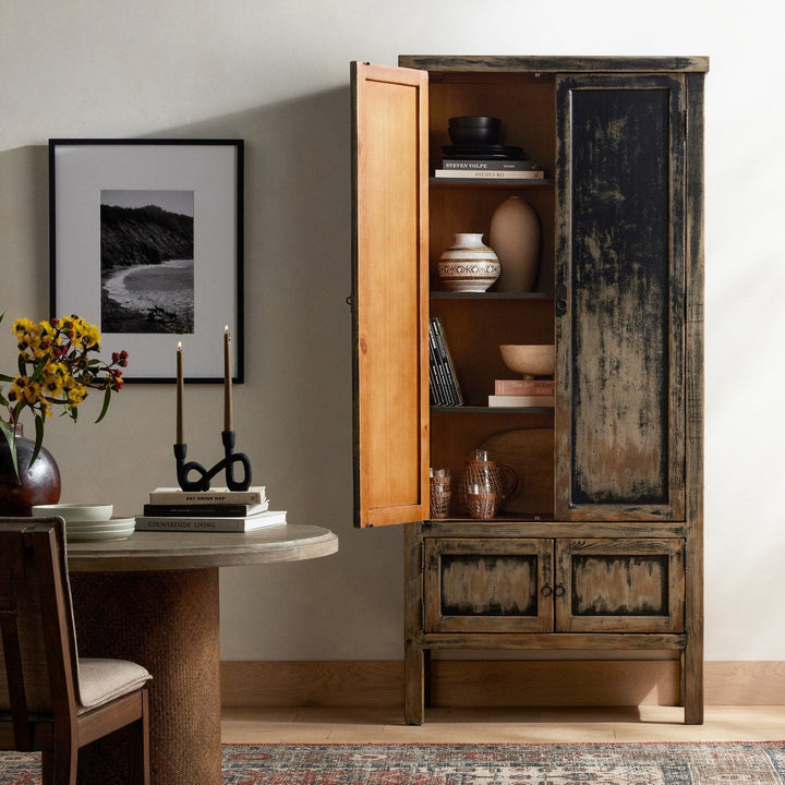 Hawkins Cabinet - Worn Black