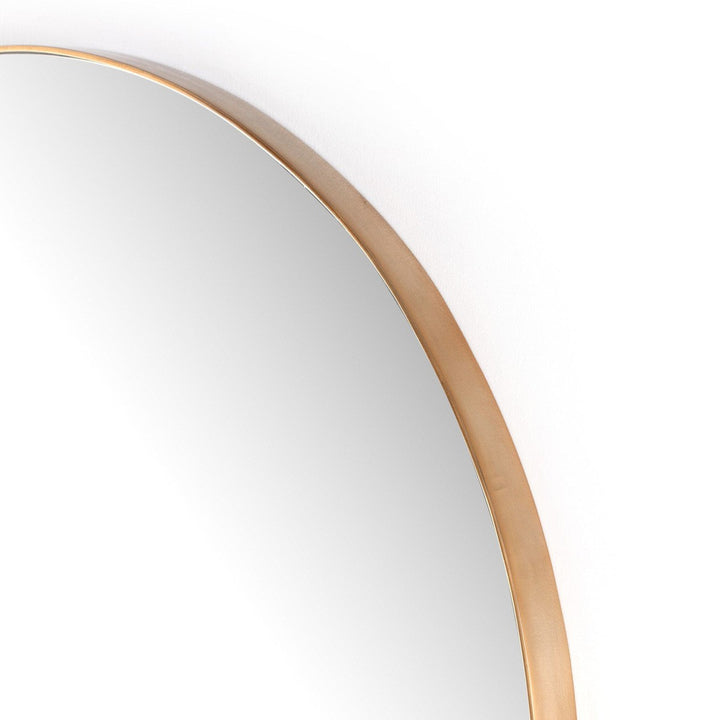 Genevieve Round Mirror - Polished Brass