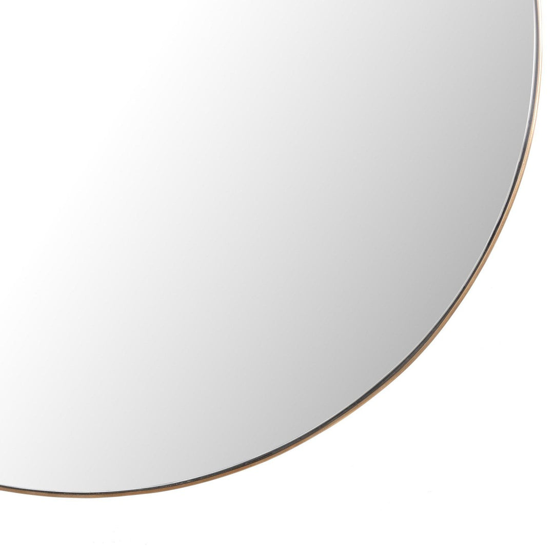 Genevieve Round Mirror - Polished Brass