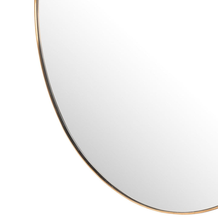 Genevieve Round Mirror - Polished Brass