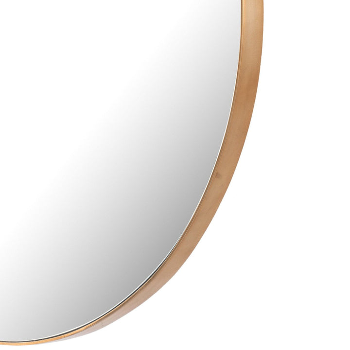 Genevieve Round Mirror - Polished Brass