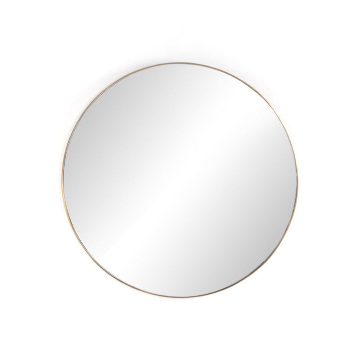 Genevieve Round Mirror - Polished Brass