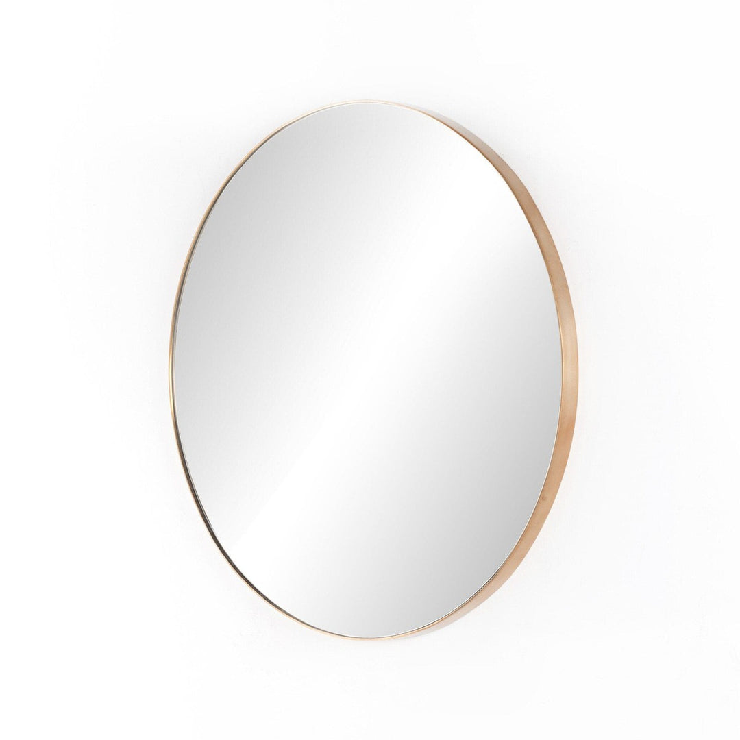 Genevieve Round Mirror - Polished Brass