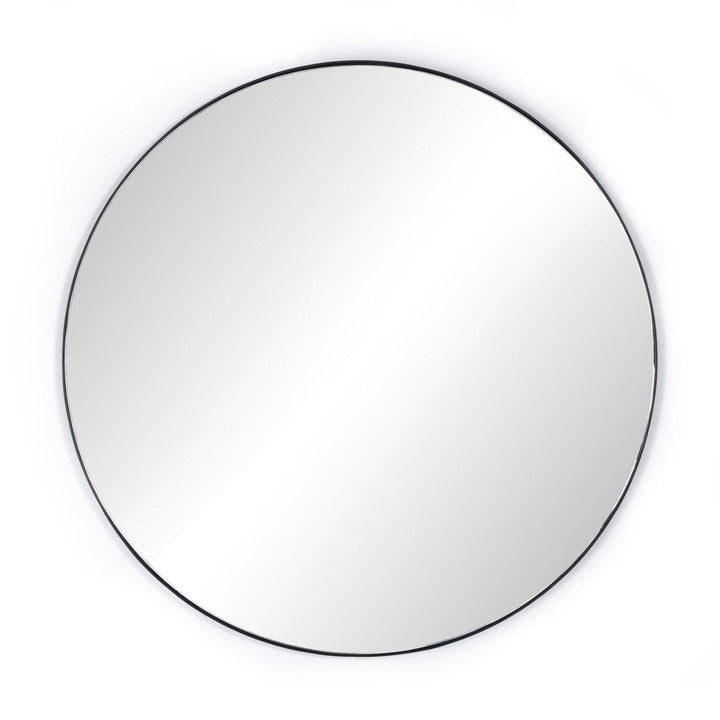 Genevieve Round Mirror - Iron Matte Black