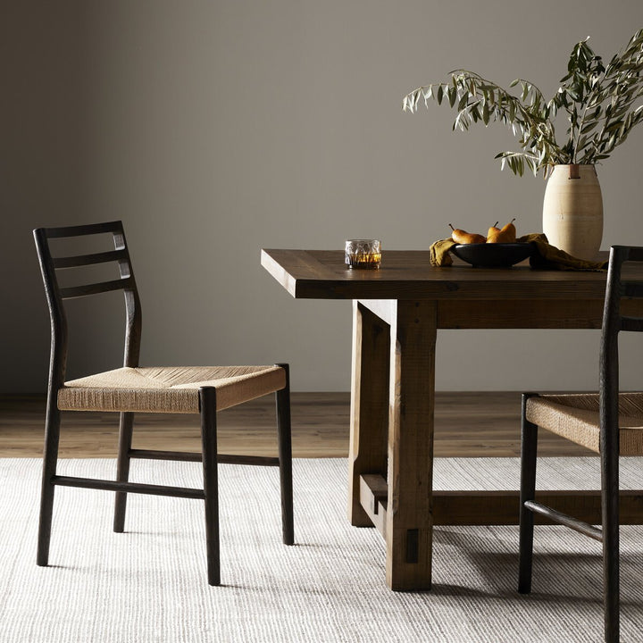 Fairfield Woven Dining Chair - Light Carbon