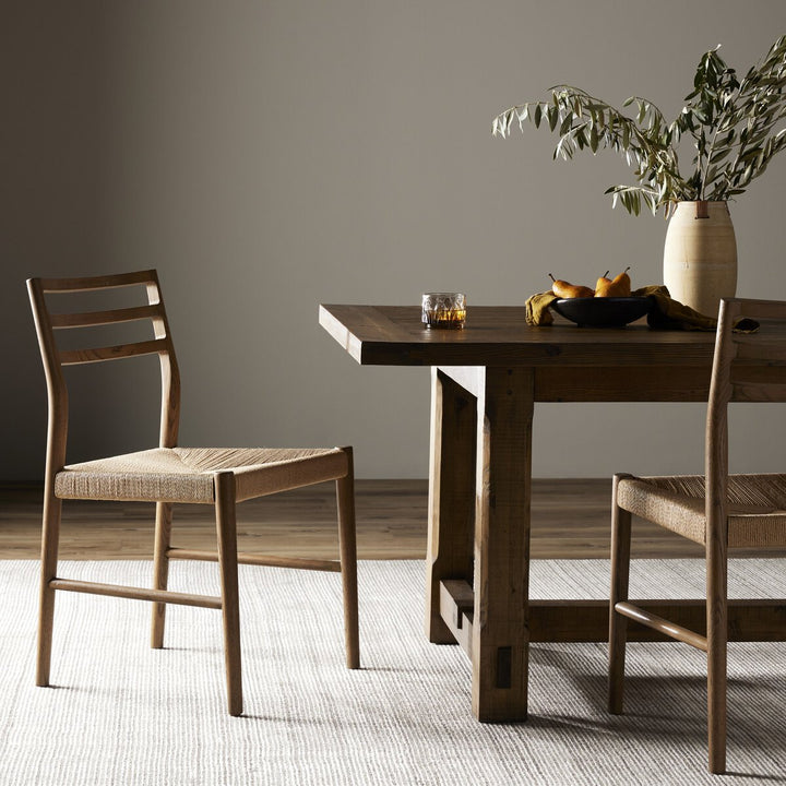 Fairfield Woven Dining Chair - Smoked Oak