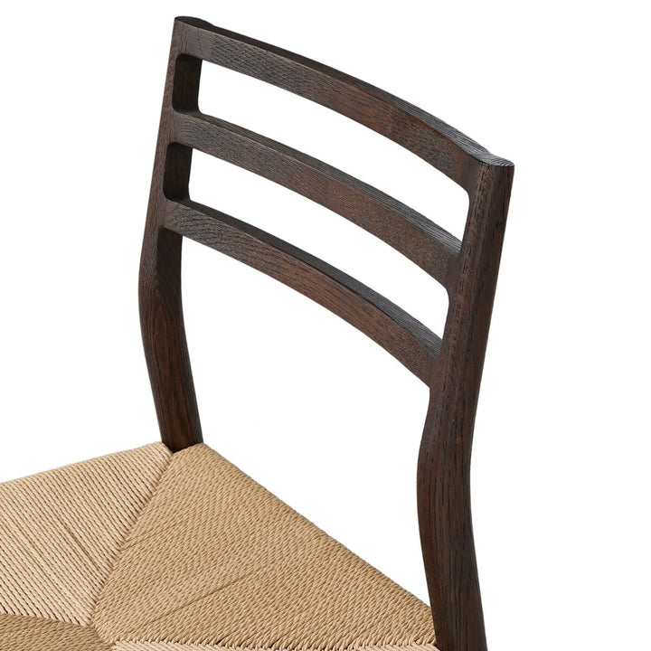 Fairfield Woven Dining Chair - Light Carbon Brown