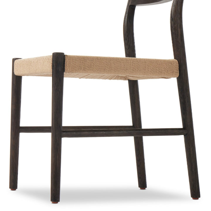 Fairfield Woven Dining Chair - Light Carbon Brown