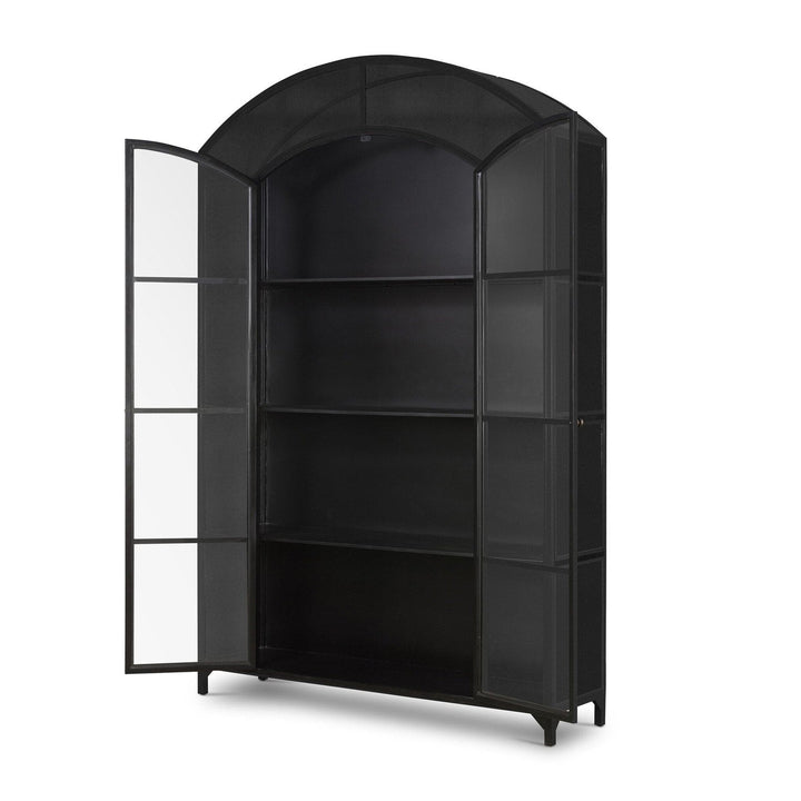 Belvedere Wide Metal Cabinet - Black