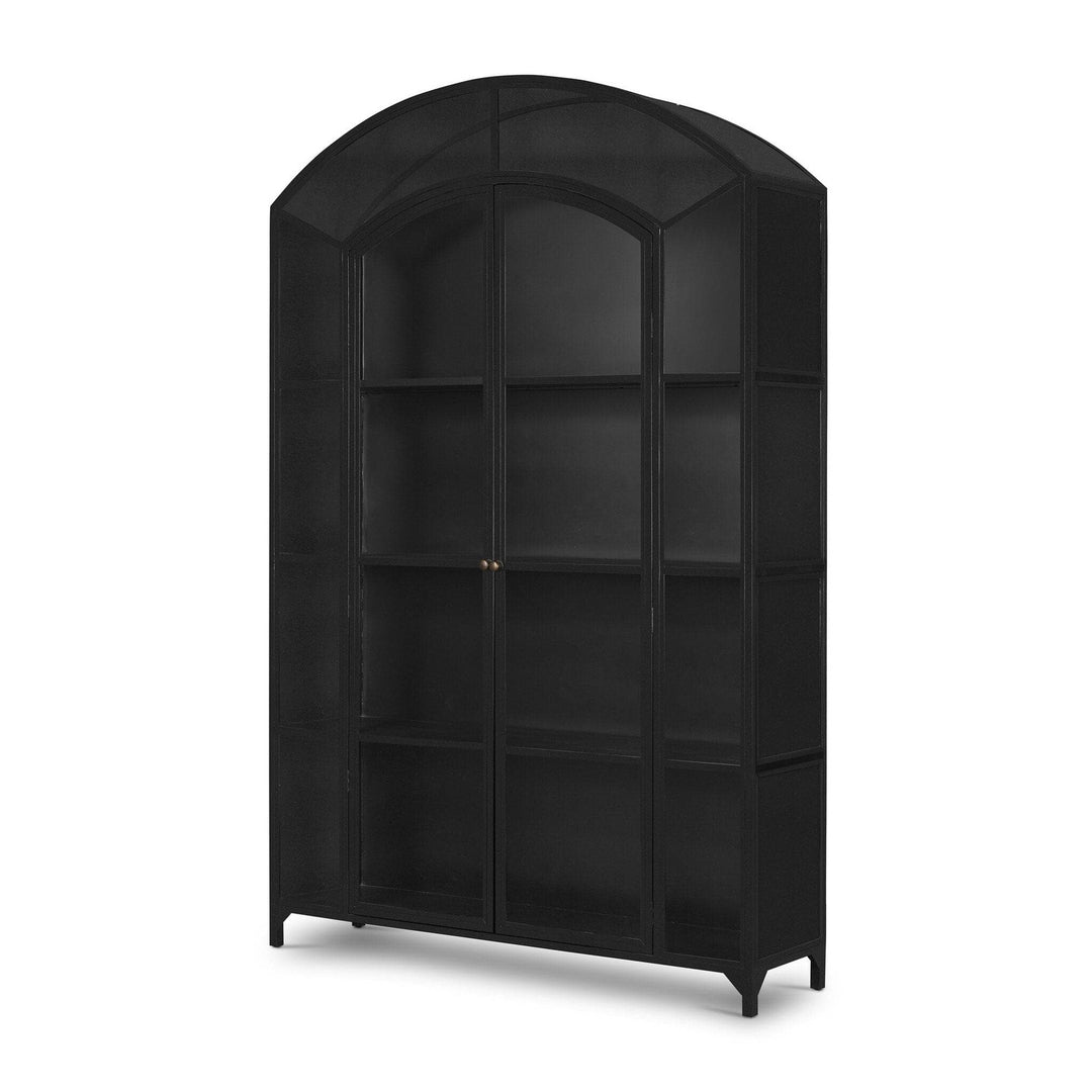 Belvedere Wide Metal Cabinet - Black