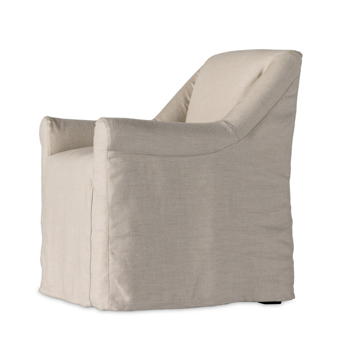 Collins Slipcover Dining Armchair - Brussels Natural