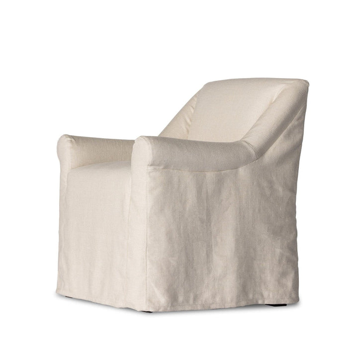 Collins Slipcover Dining Armchair - Brussels Natural