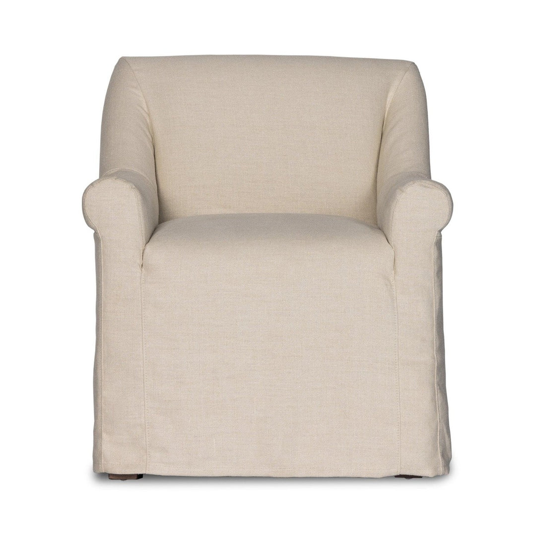 Collins Slipcover Dining Armchair - Brussels Natural