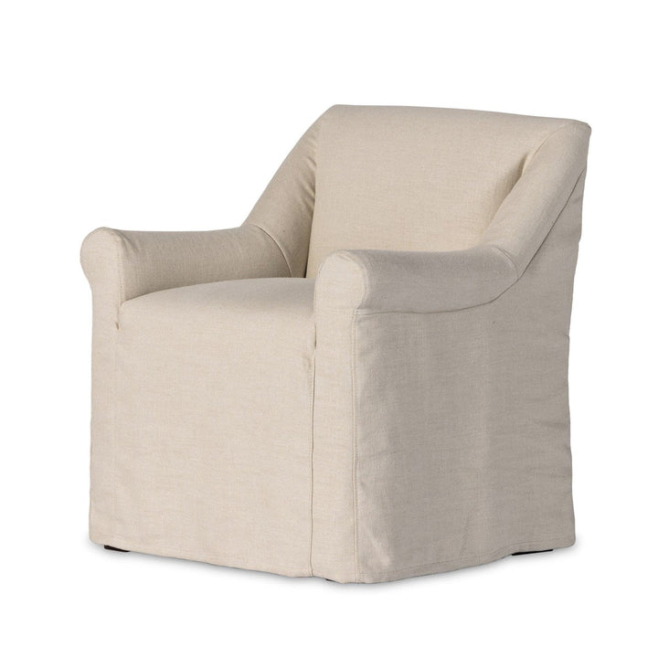 Collins Slipcover Dining Armchair - Brussels Natural