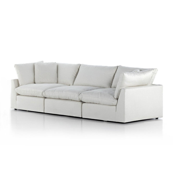 Sadie 3-Piece Sectional - Anders Ivory - Without Ottoman