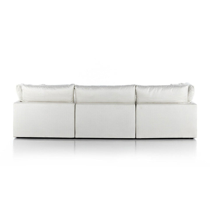 Sadie 3-Piece Sectional - Anders Ivory - W/ Ottoman