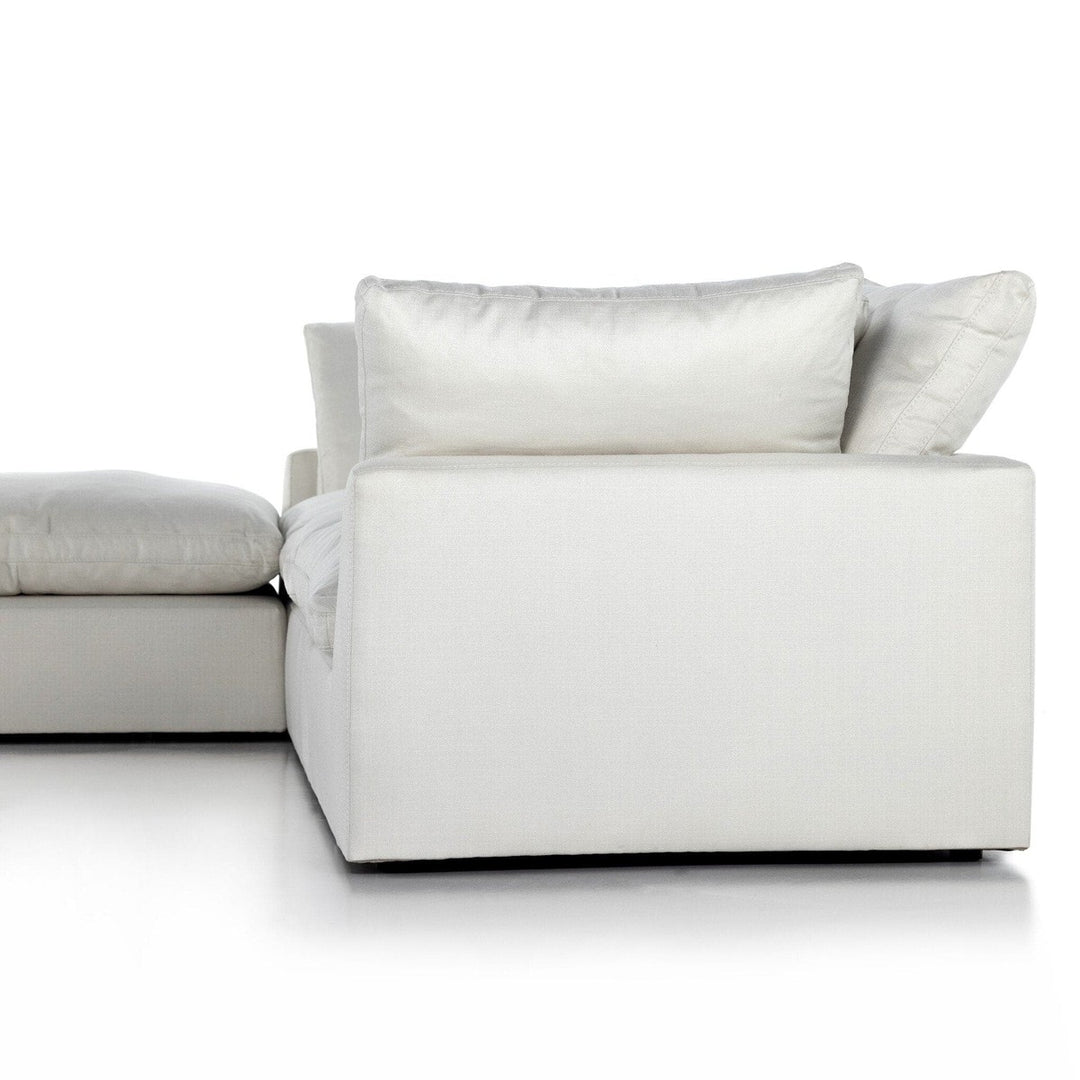 Sadie 3-Piece Sectional - Anders Ivory - W/ Ottoman