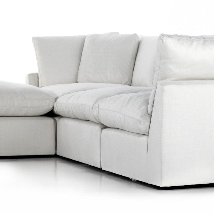 Sadie 3-Piece Sectional - Anders Ivory - W/ Ottoman