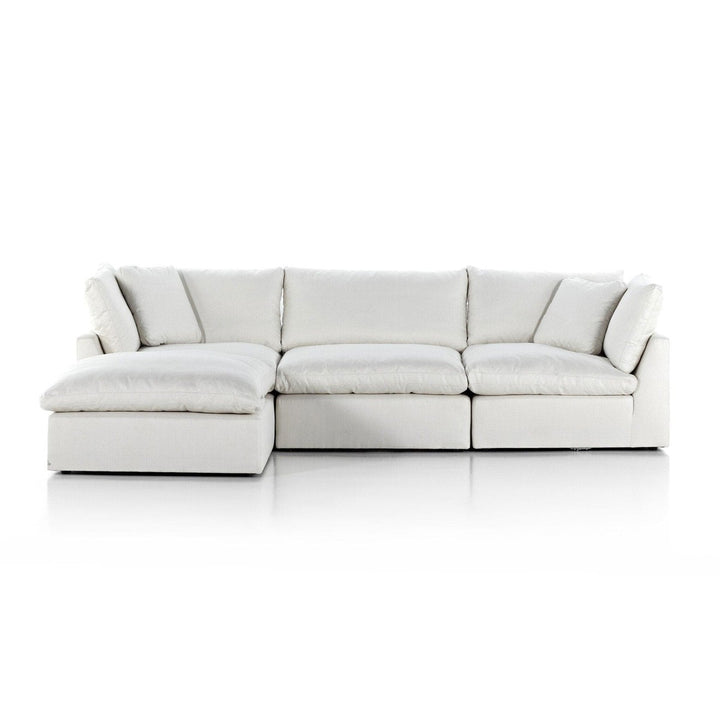 Sadie 3-Piece Sectional - Anders Ivory - W/ Ottoman