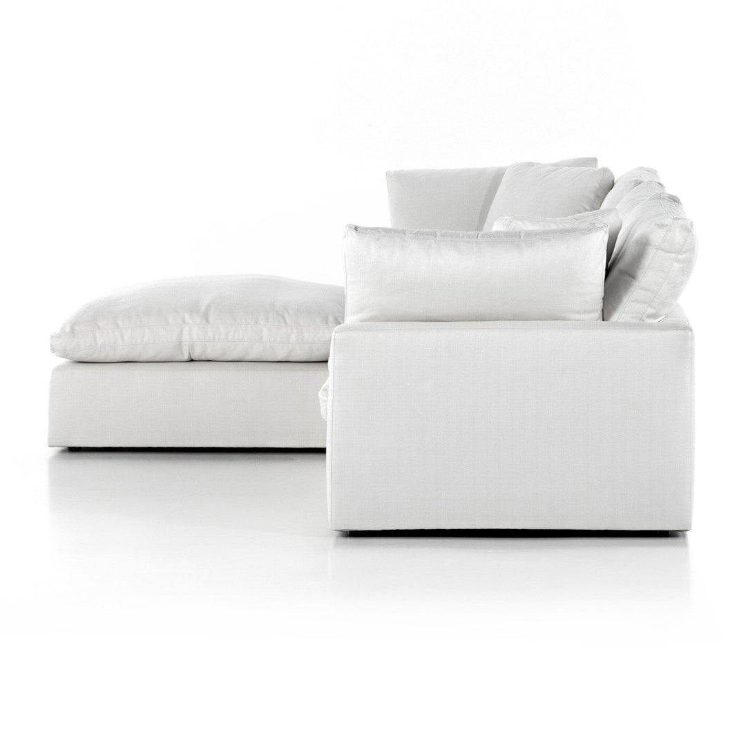 Sadie 3-Piece Sectional - Anders Ivory - W/ Ottoman