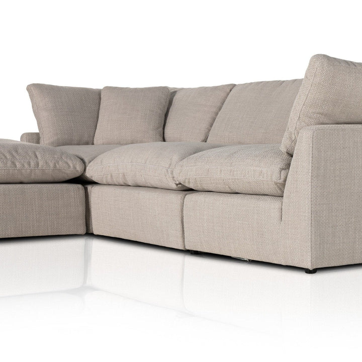 Sadie 3-Piece Sectional - Gibson Wheat - W/ Ottoman