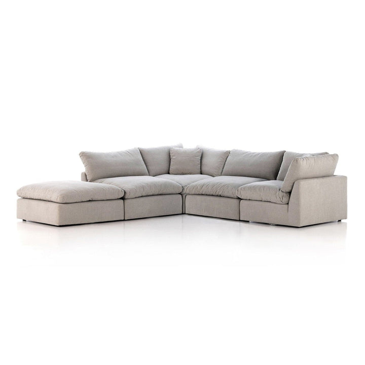 Sadie 4-Piece Sectional W/ Ottoman - Destin Flannel