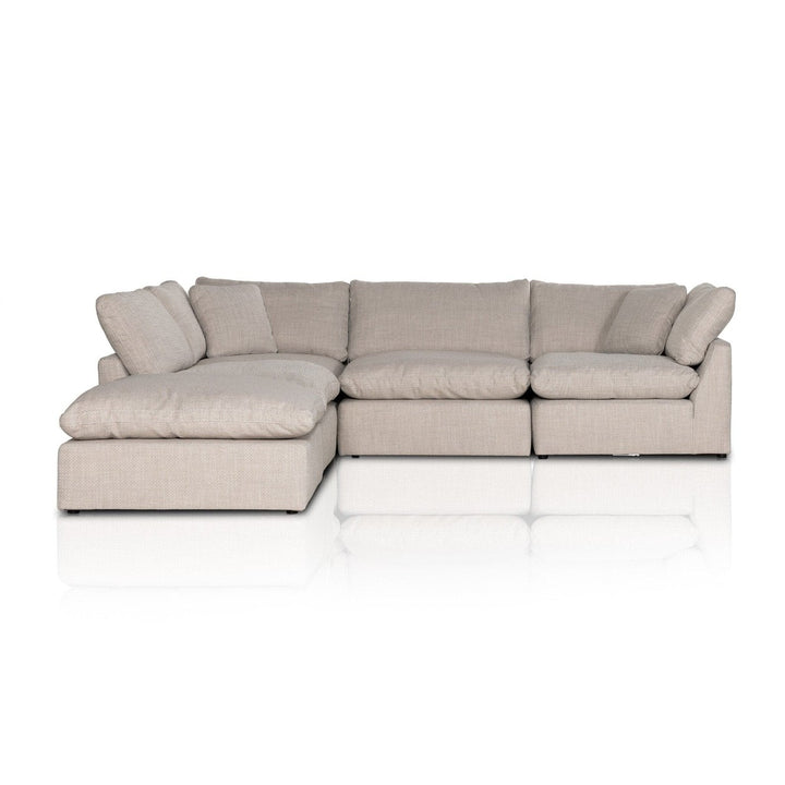 Sadie 4-Piece Sectional W/ Ottoman - Gibson Wheat