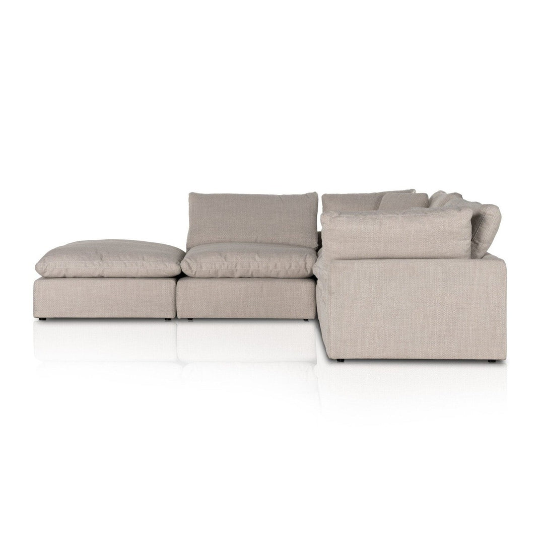 Sadie 4-Piece Sectional W/ Ottoman - Gibson Wheat