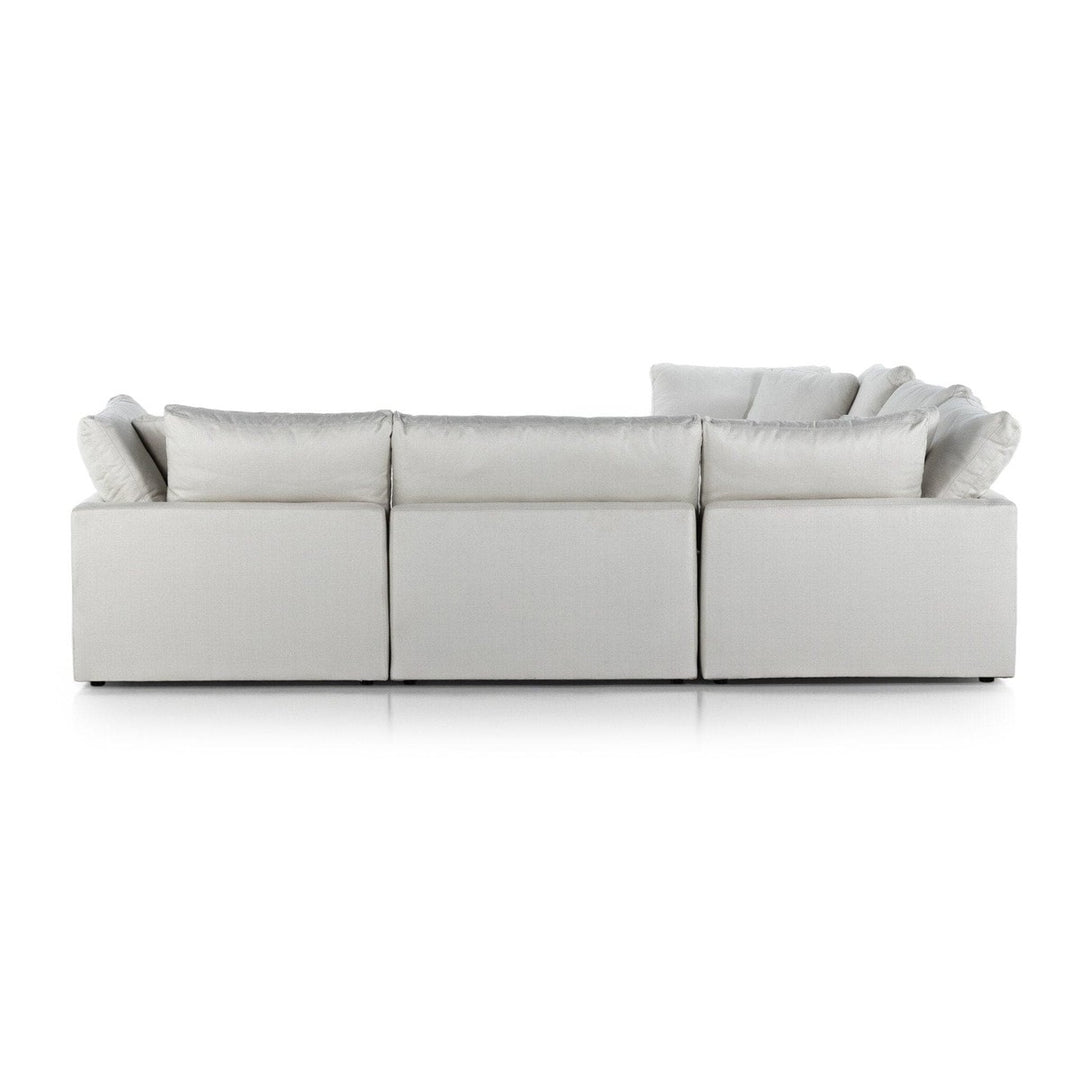 Sadie 5-Piece Sectional - Anders Ivory - Without Ottoman