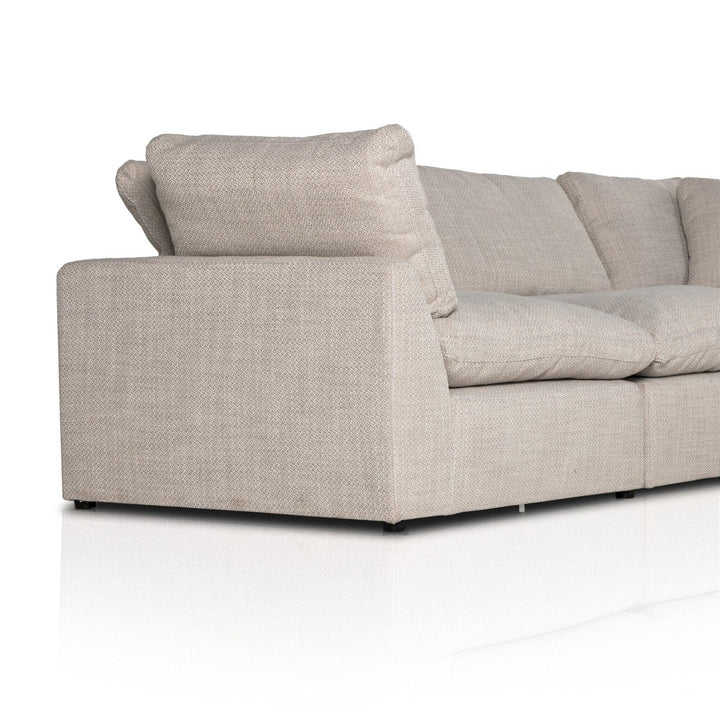 Sadie 5-Piece Sectional - Gibson Wheat - Without Ottoman