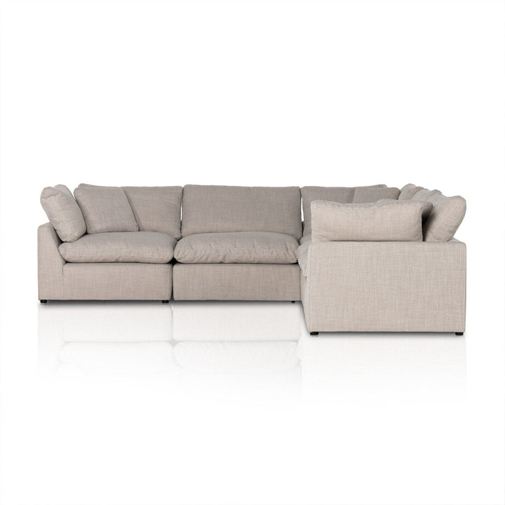 Sadie 5-Piece Sectional - Gibson Wheat - Without Ottoman